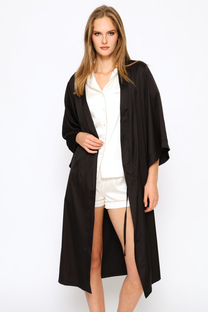 Satin Gown - Black
