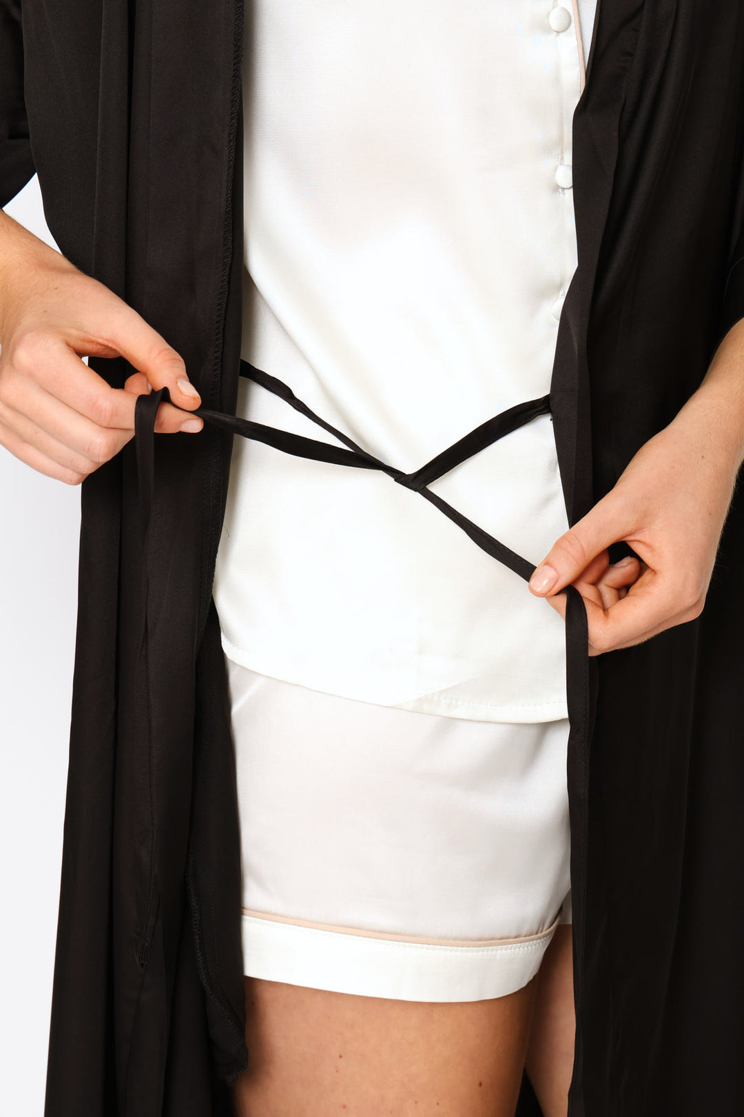 Satin Gown - Black