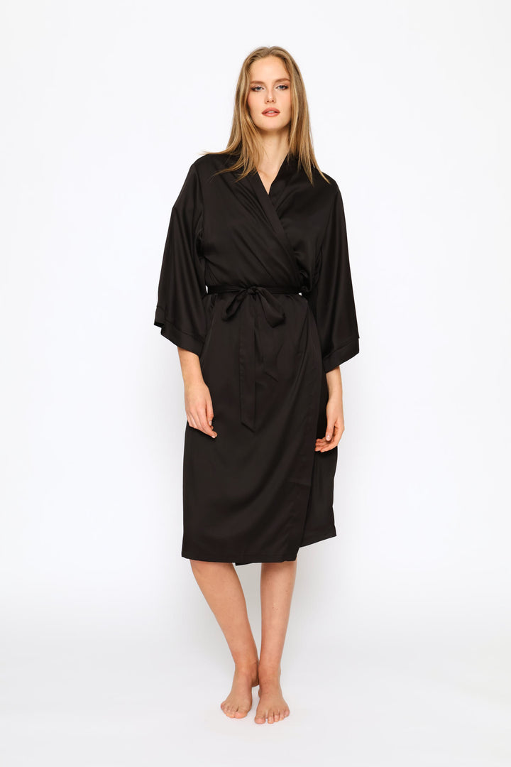 Satin Gown - Black