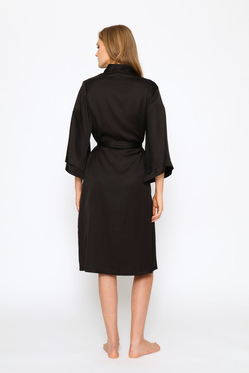 Satin Gown - Black