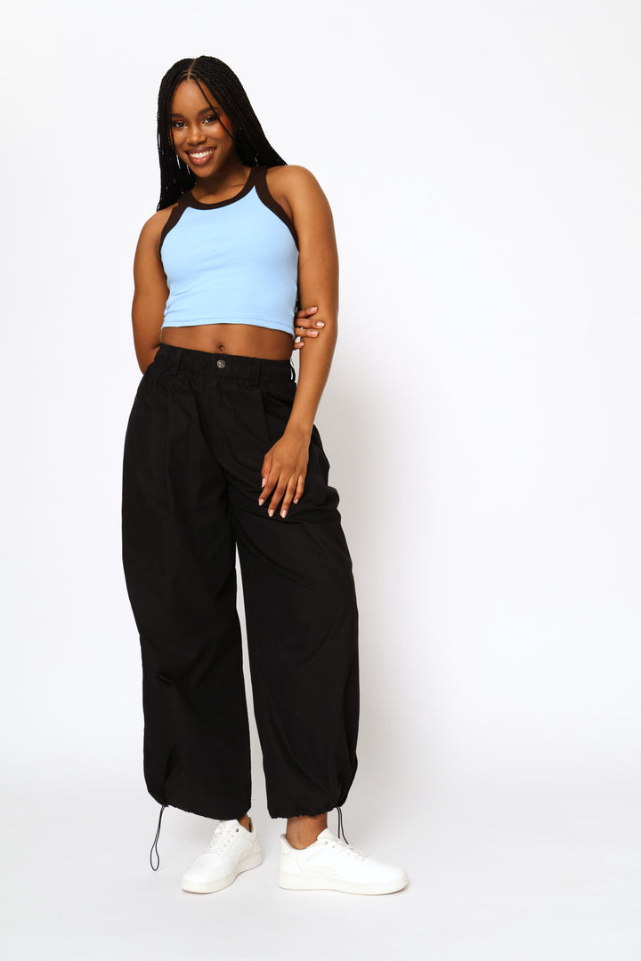 Plain Ringer Tank Top - Blue