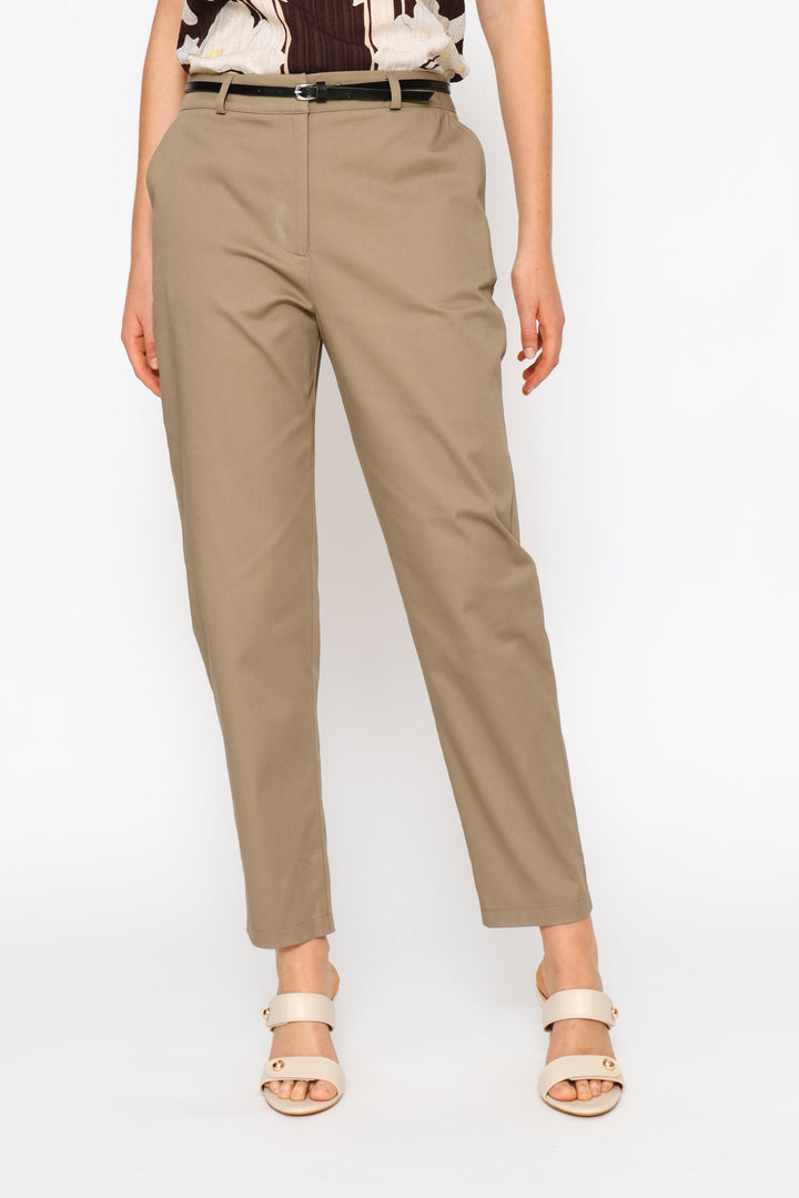 Chino Belted Pant - Stone