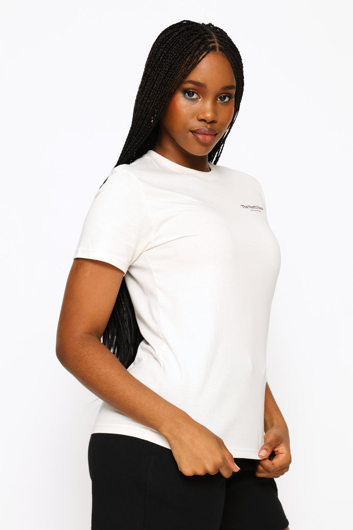 Monte Regular Graphic Tee - Off White