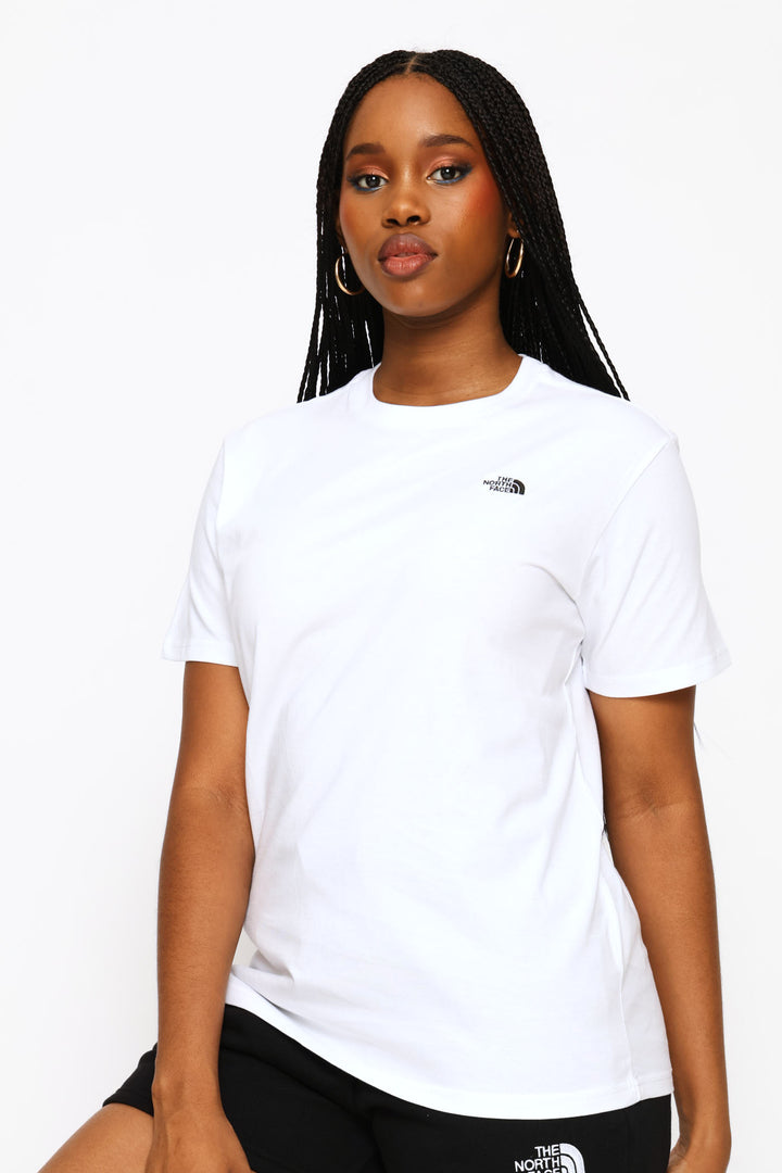 Essential Simple Dome Boxy Relaxed Tee - White