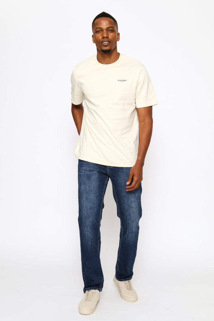 Wings Chest Icon Tee - Ecru