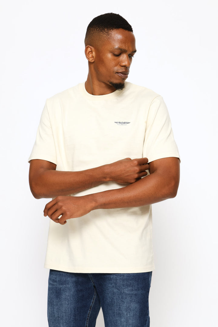 Wings Chest Icon Tee - Ecru
