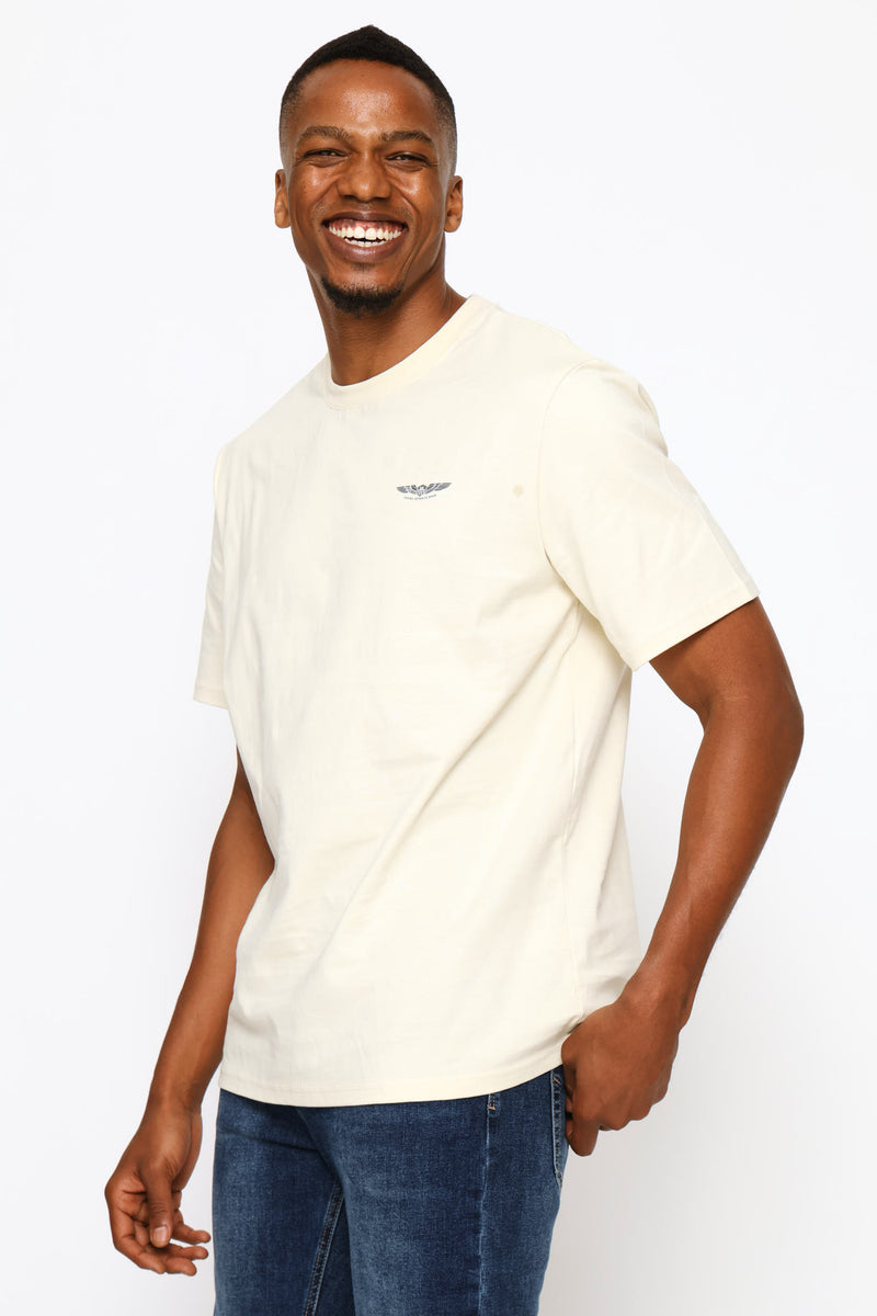 Wings Chest Icon Tee - Ecru