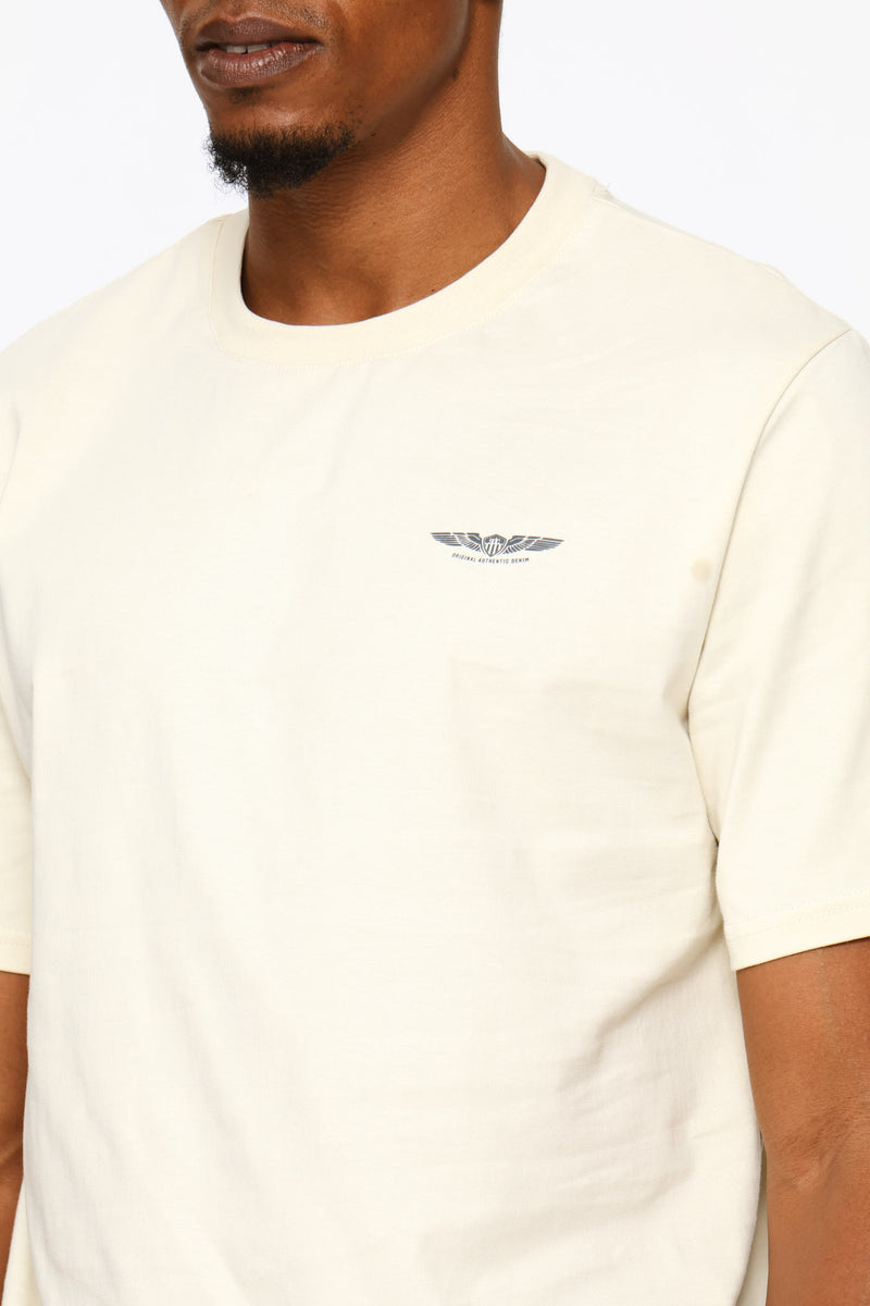 Wings Chest Icon Tee - Ecru