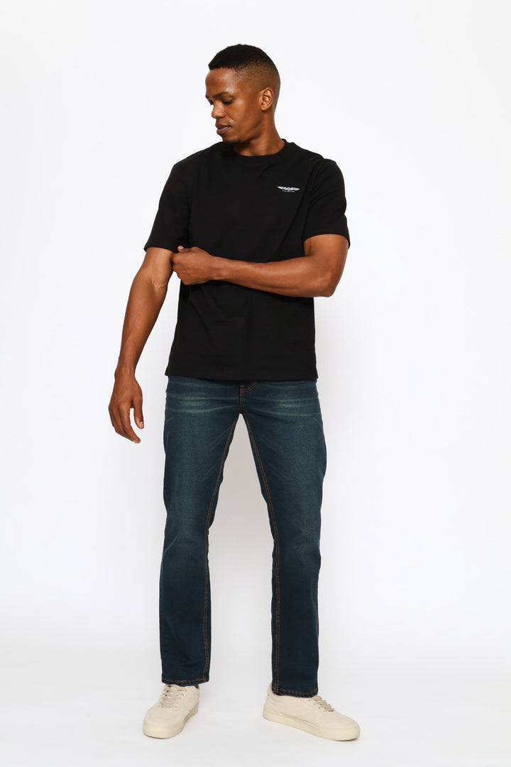 Wings Chest Icon Tee - Black