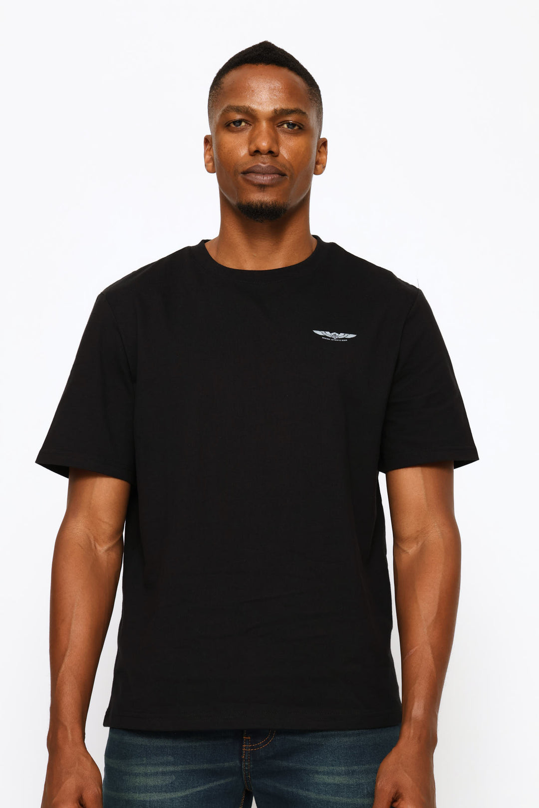Wings Chest Icon Tee - Black