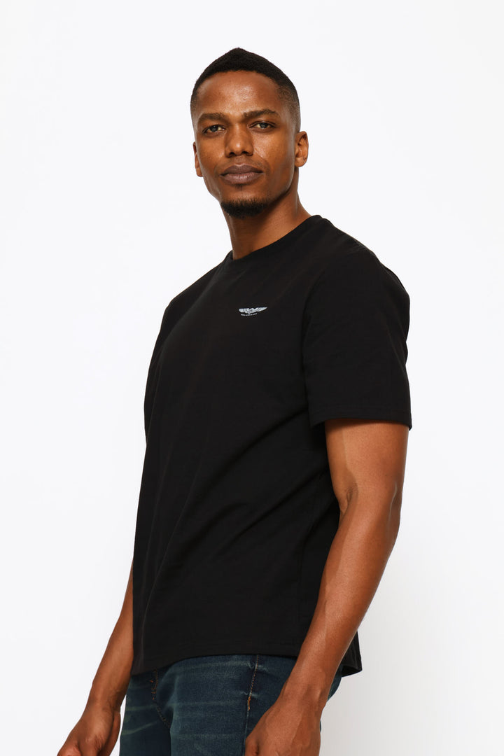 Wings Chest Icon Tee - Black