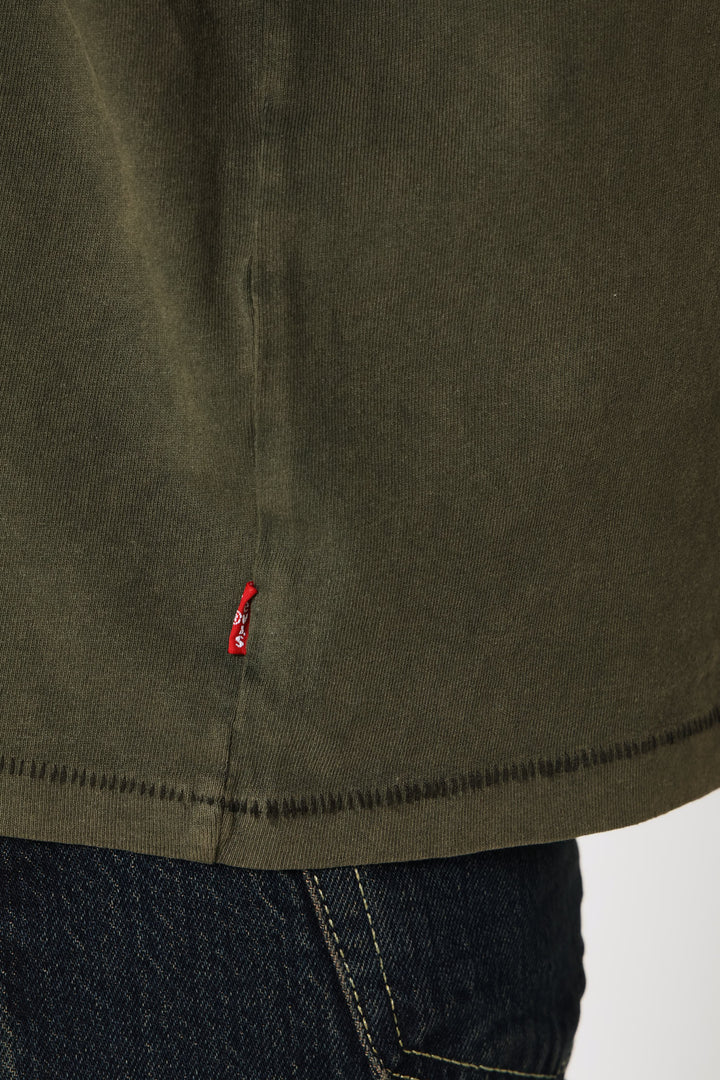 Red Tab Weathered Finish Tee - Fatigue