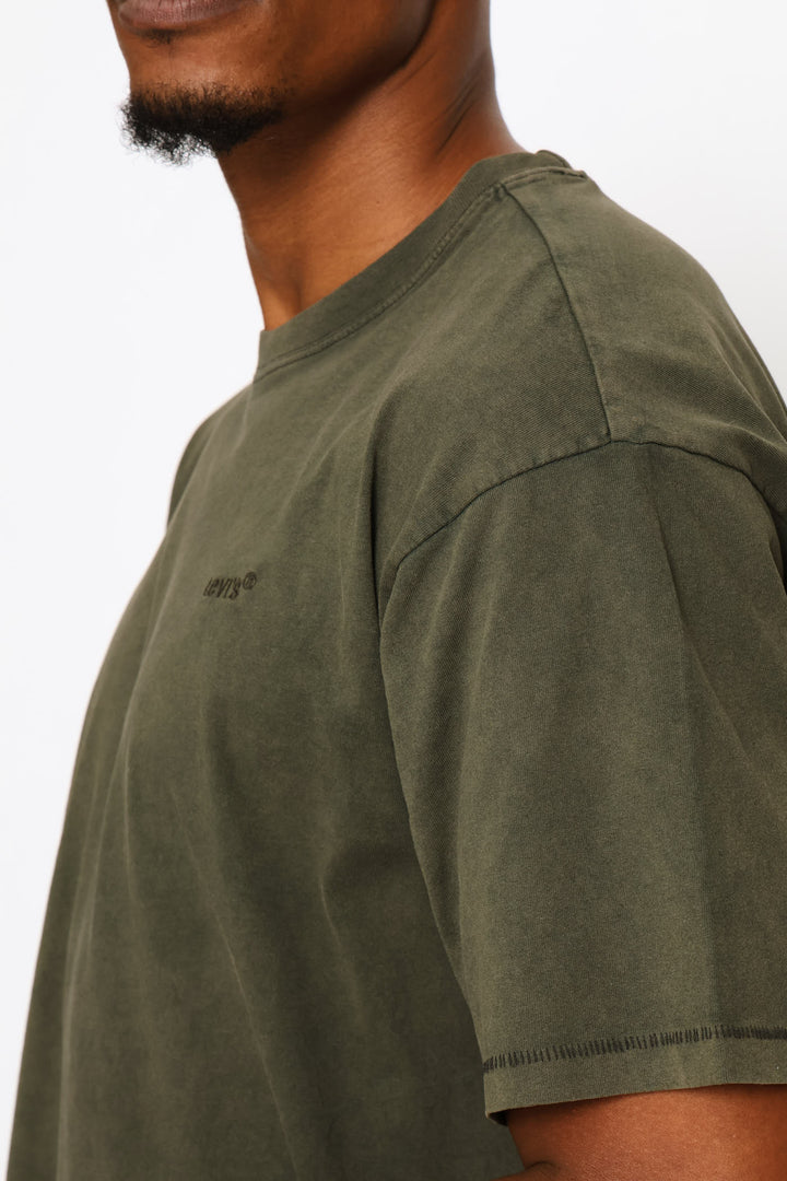 Red Tab Weathered Finish Tee - Fatigue