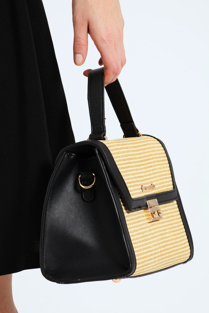 Christie Top Handle Satchel - Black