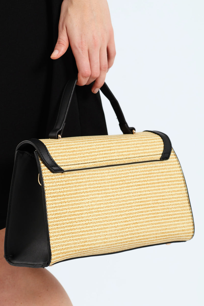 Christie Top Handle Satchel - Black