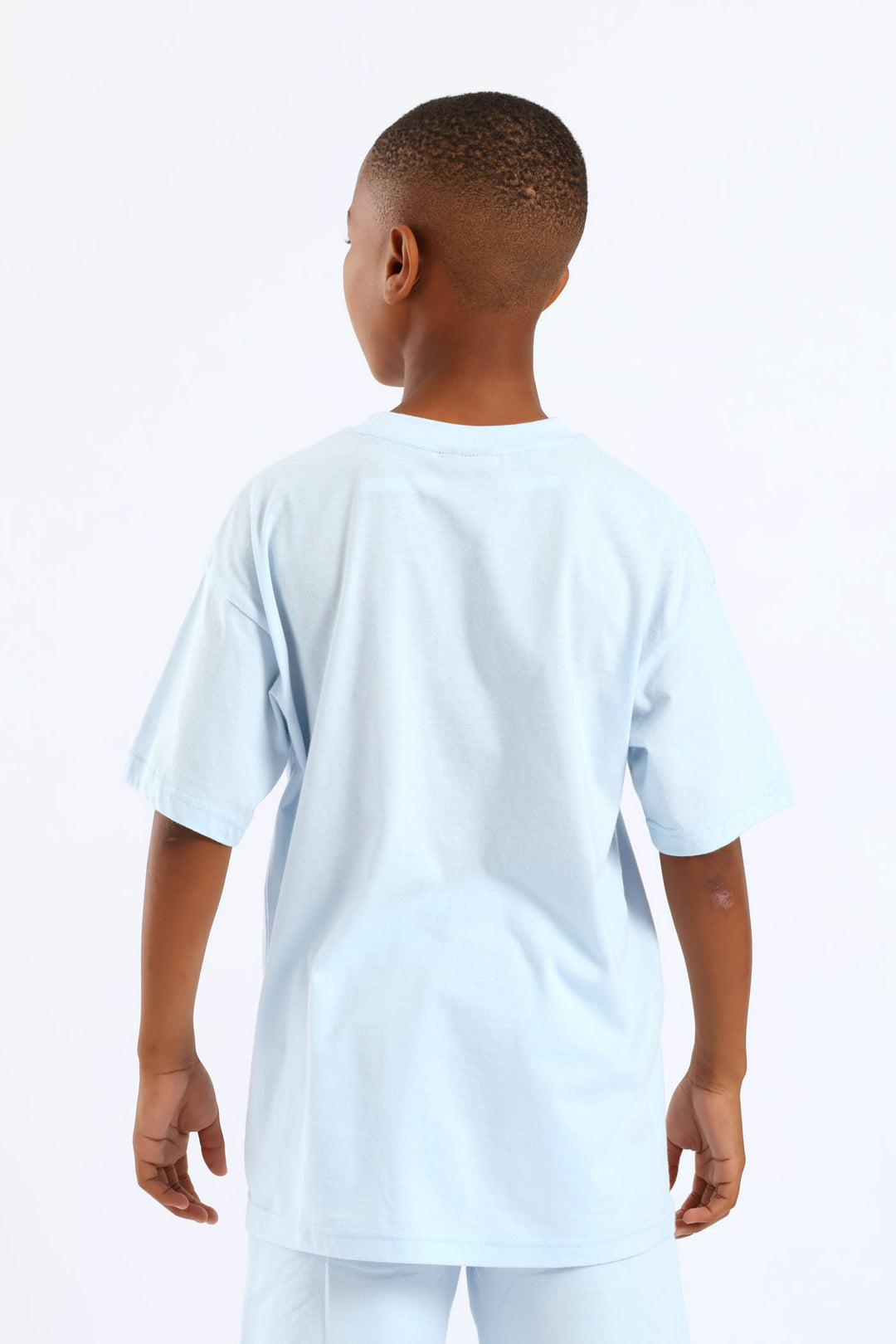Boys Mr Beast Oversized Photographic T-Shirt - Light Blue