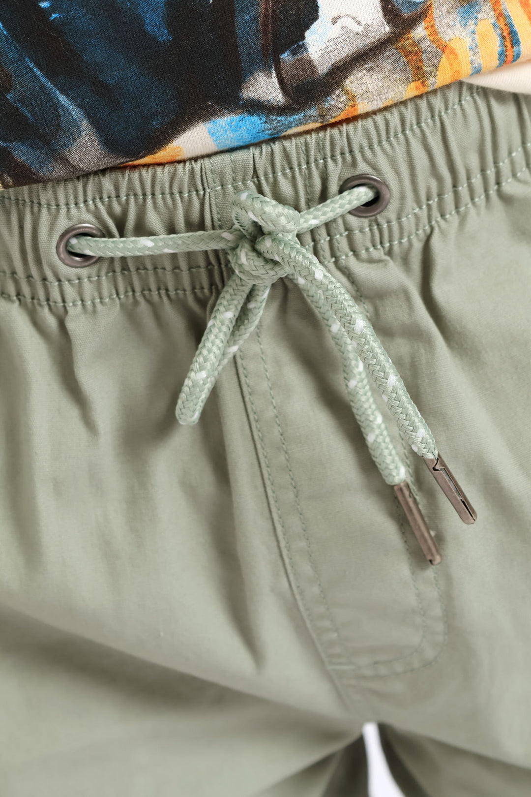 Boys Twill Pull On Short - Sage