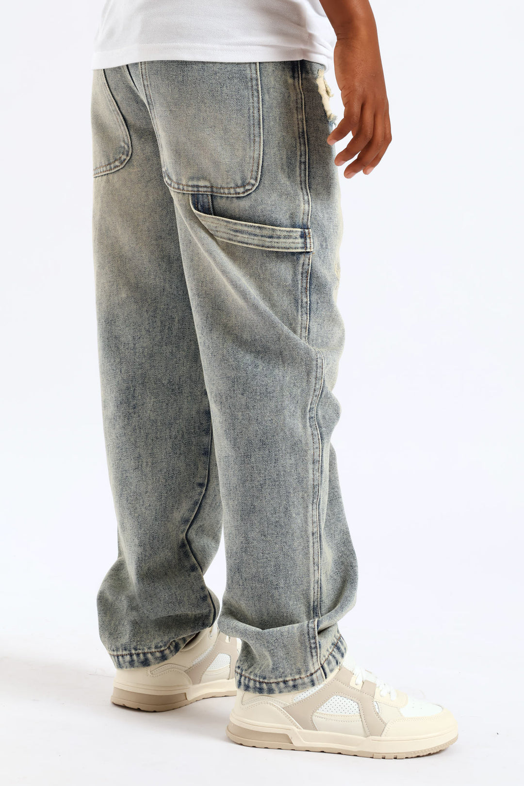 Boys Baggy Carpenter Jean - Blue