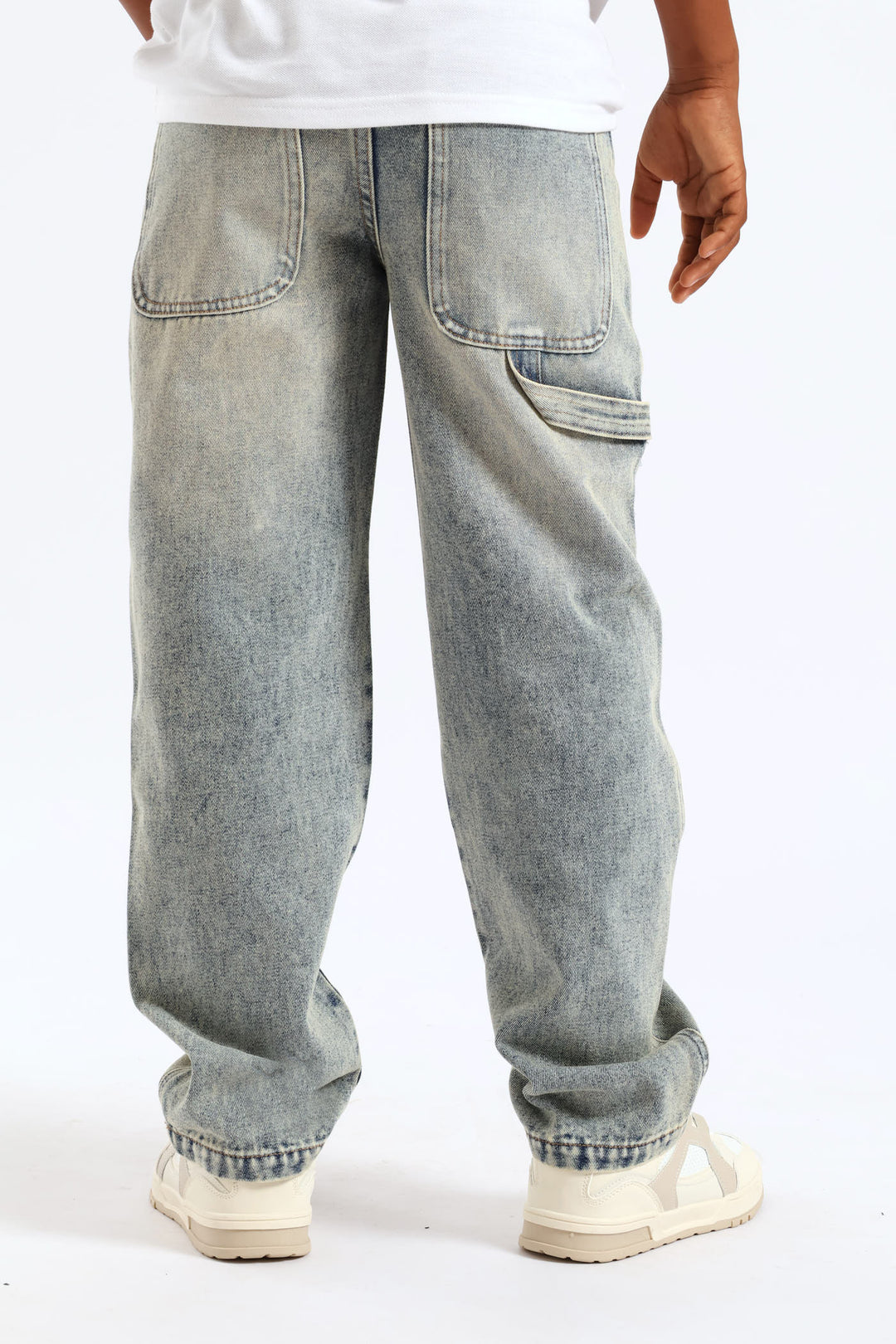Boys Baggy Carpenter Jean - Blue