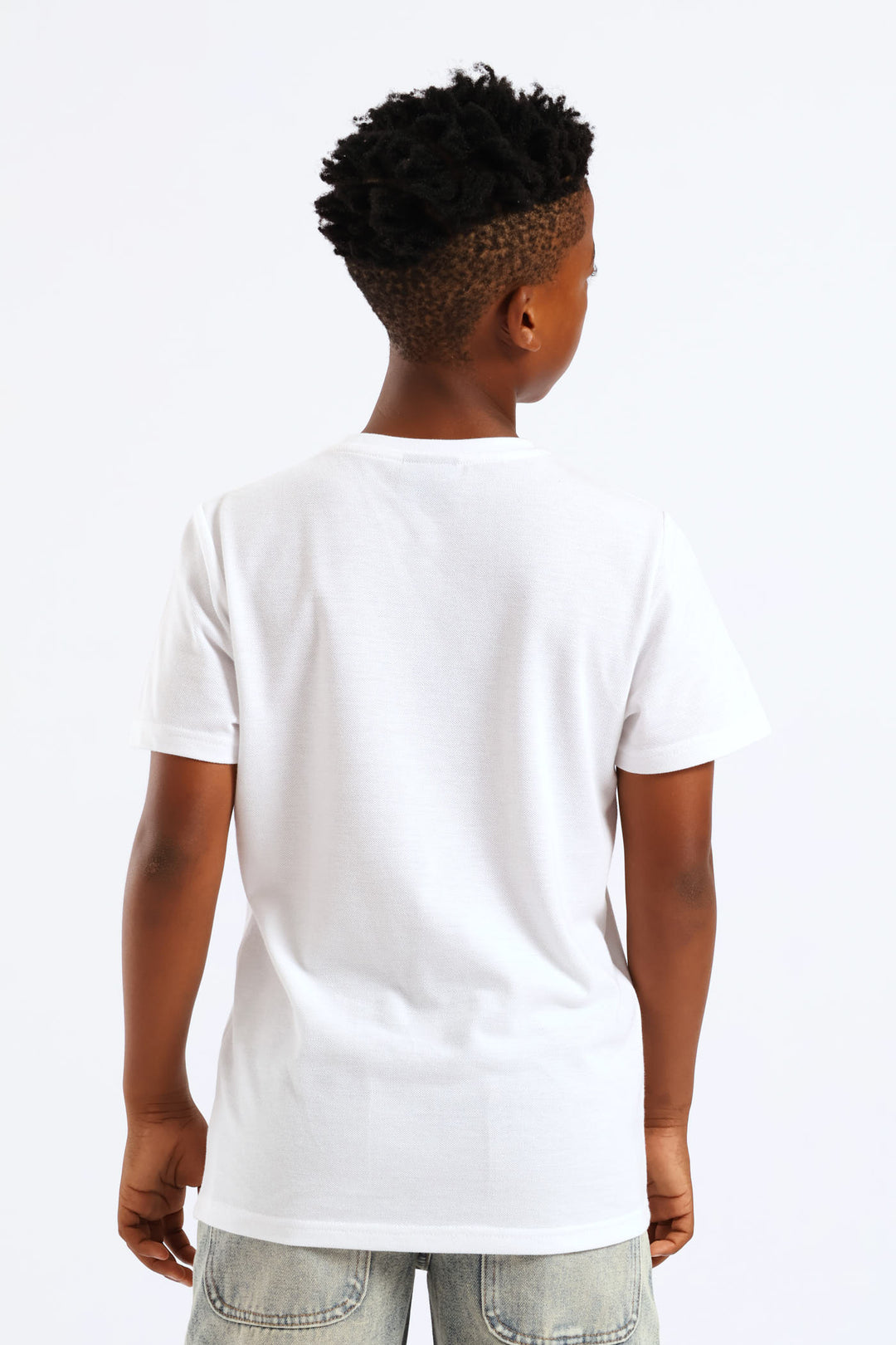 Boys Pique T-Shirt - White