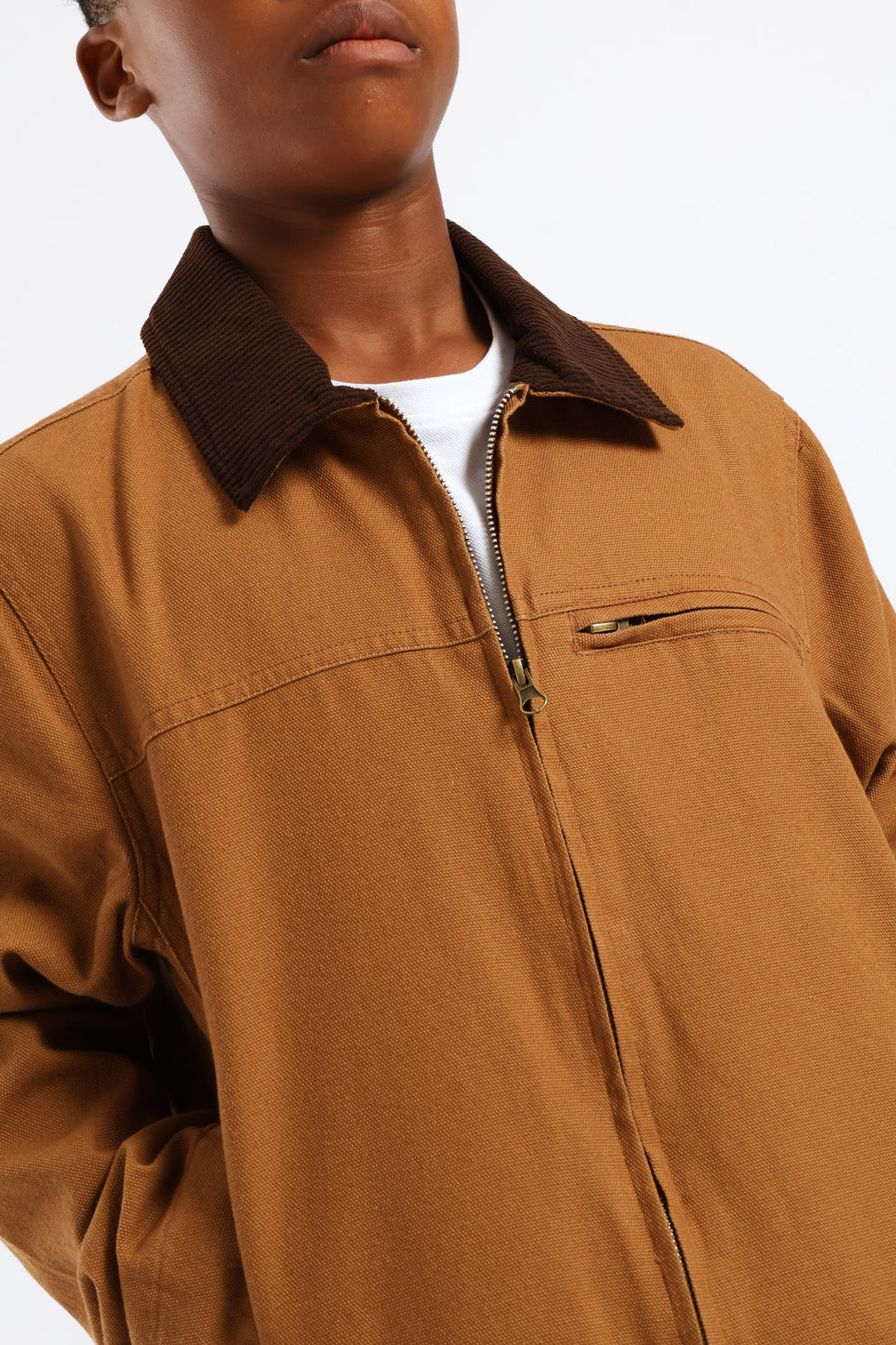 Boys Twill Barn Jacket - Tan
