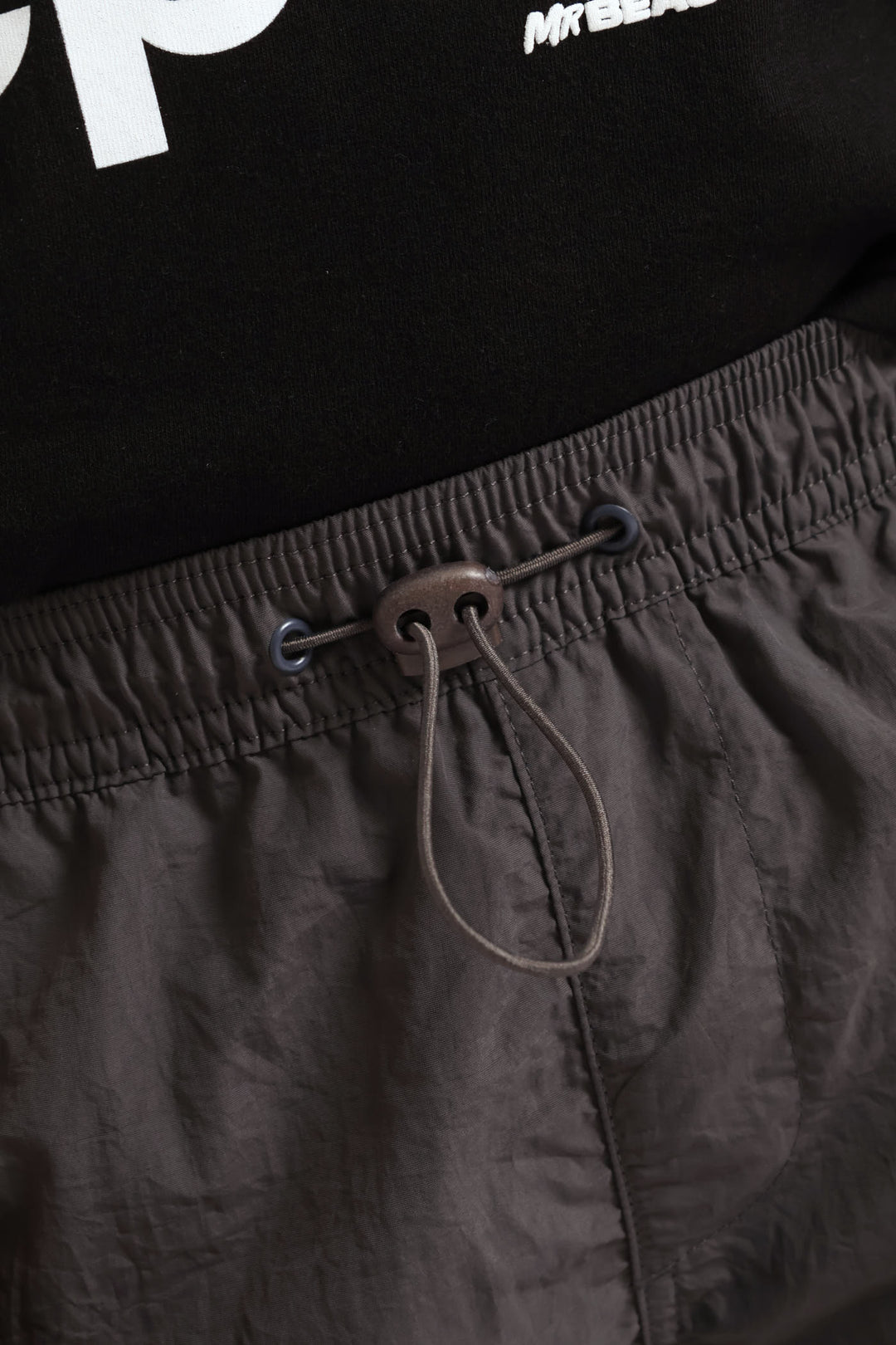 Boys Parachute Cargo Short - Charcoal