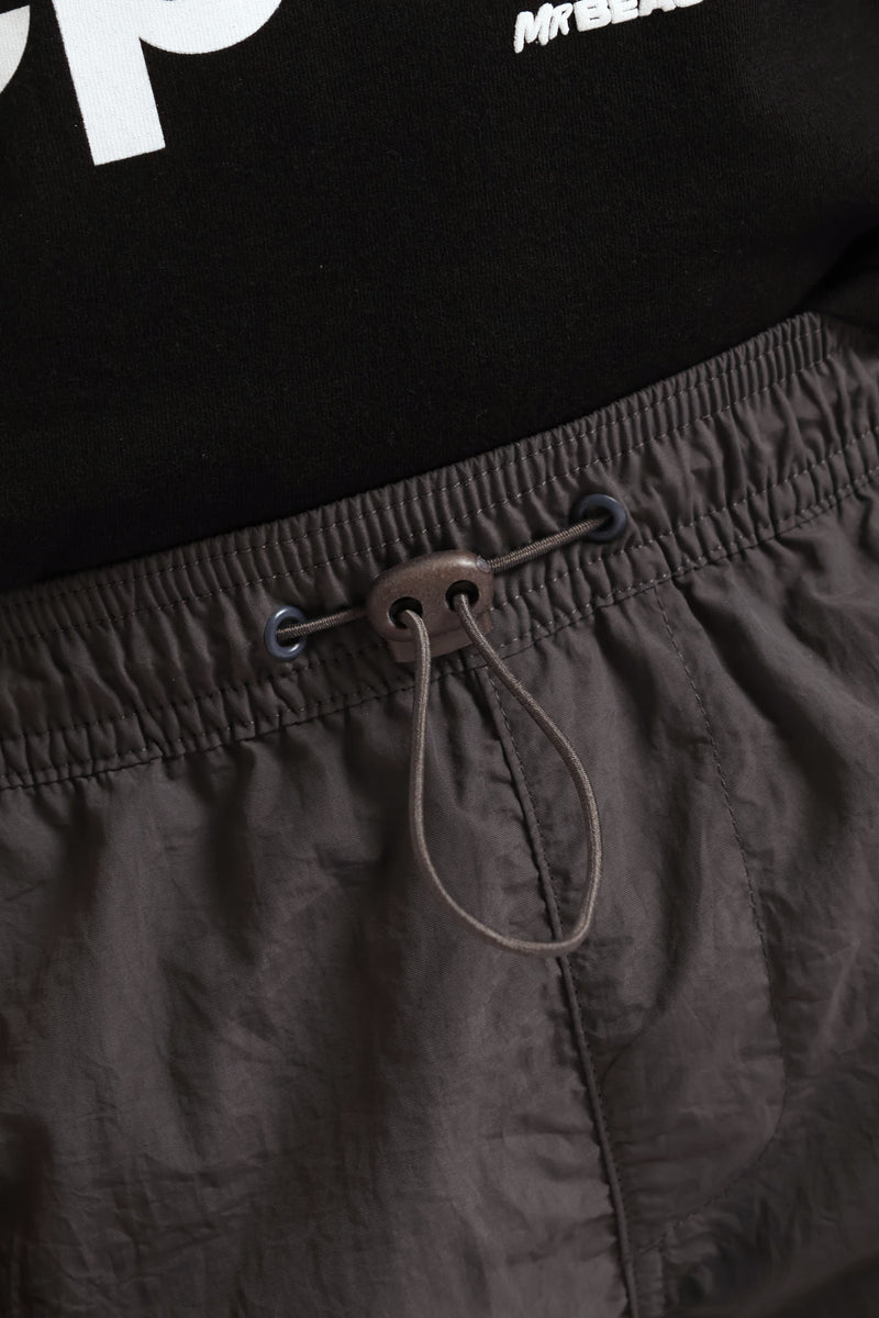 Boys Parachute Cargo Short - Charcoal