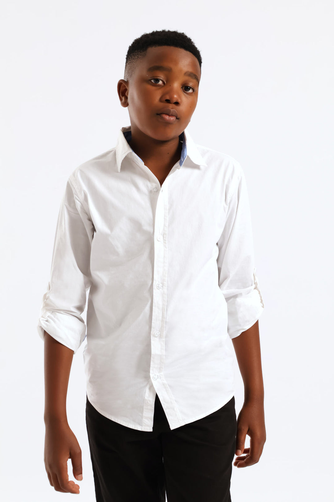 Boys Cotton Formal Shirt - White
