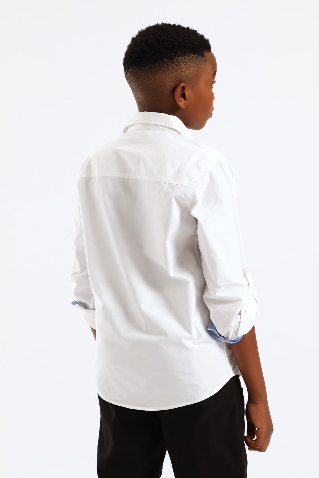 Boys Cotton Formal Shirt - White