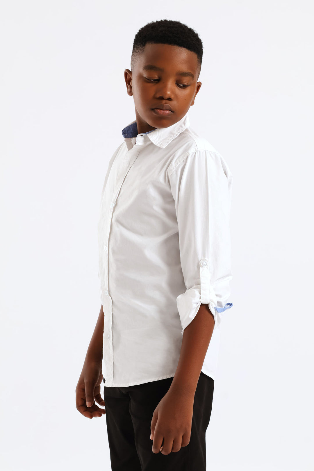 Boys Cotton Formal Shirt - White