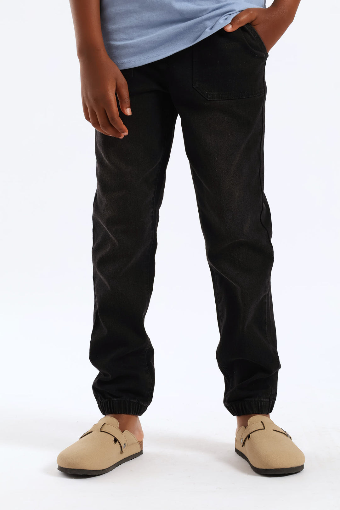 Boys Denim Jogger - Black