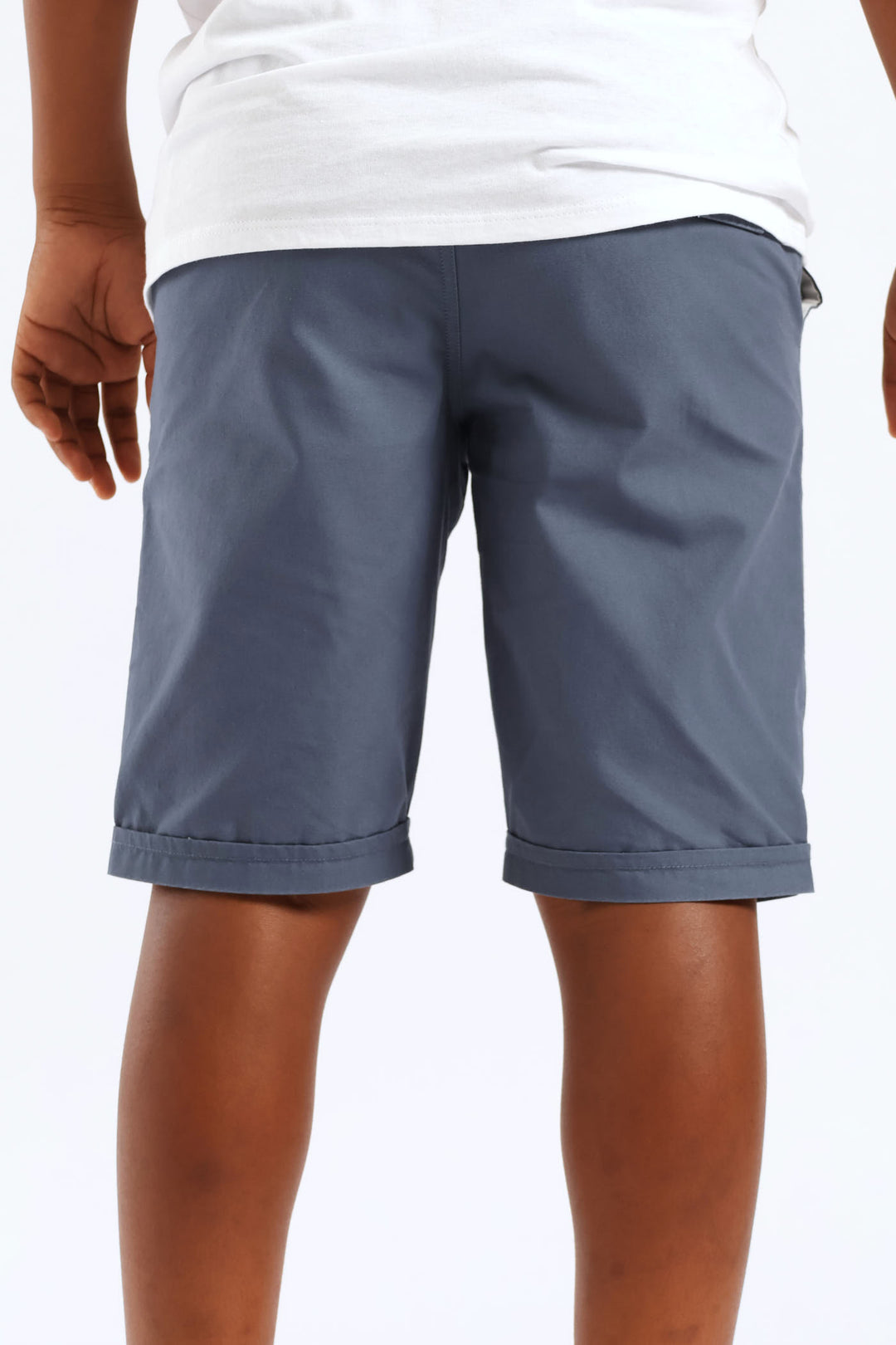 Boys Twill Pull On Short - Grey