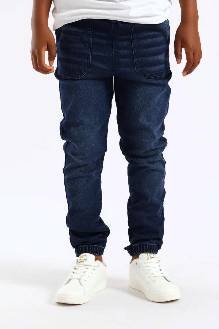 Boys Core Denim Jogger - Blue