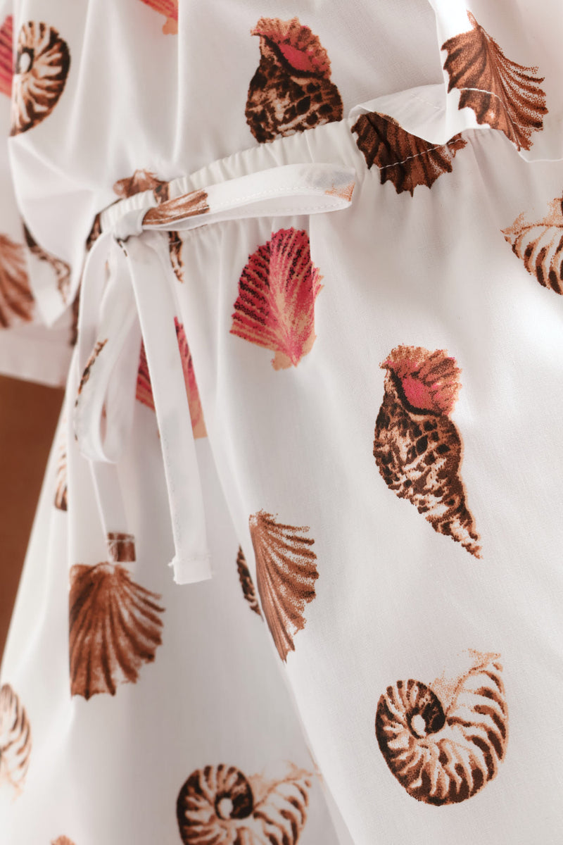 Girls Pull On Shell Printed Poplin Summer Short - Multi