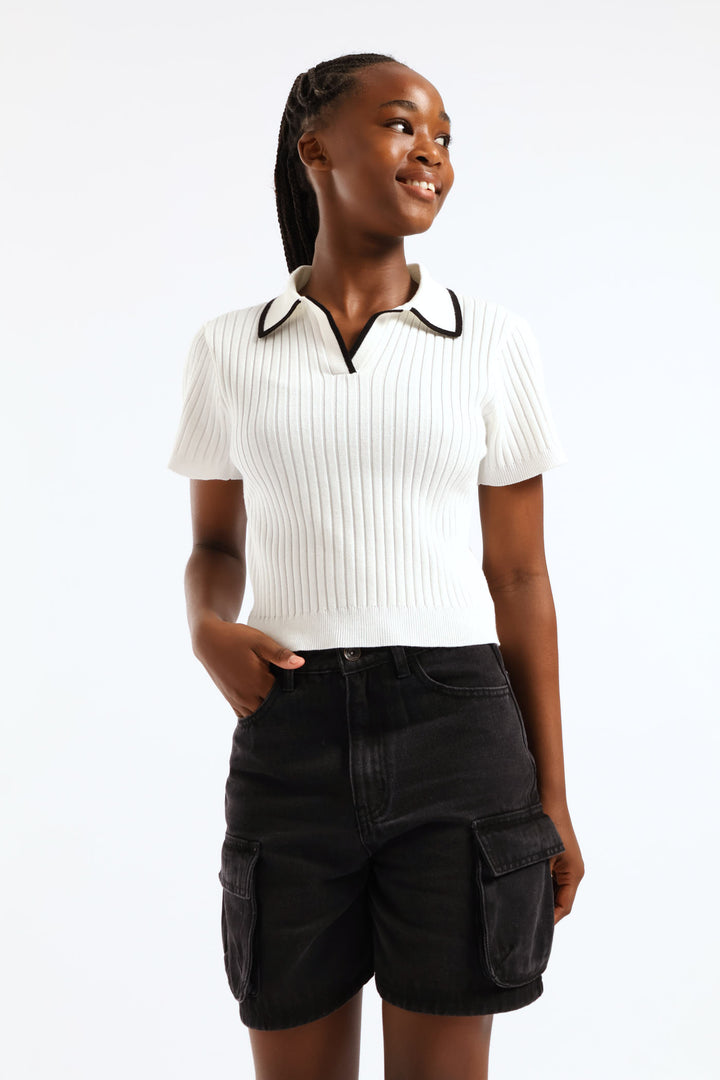 Girls Utility Cargo Shorts - Black