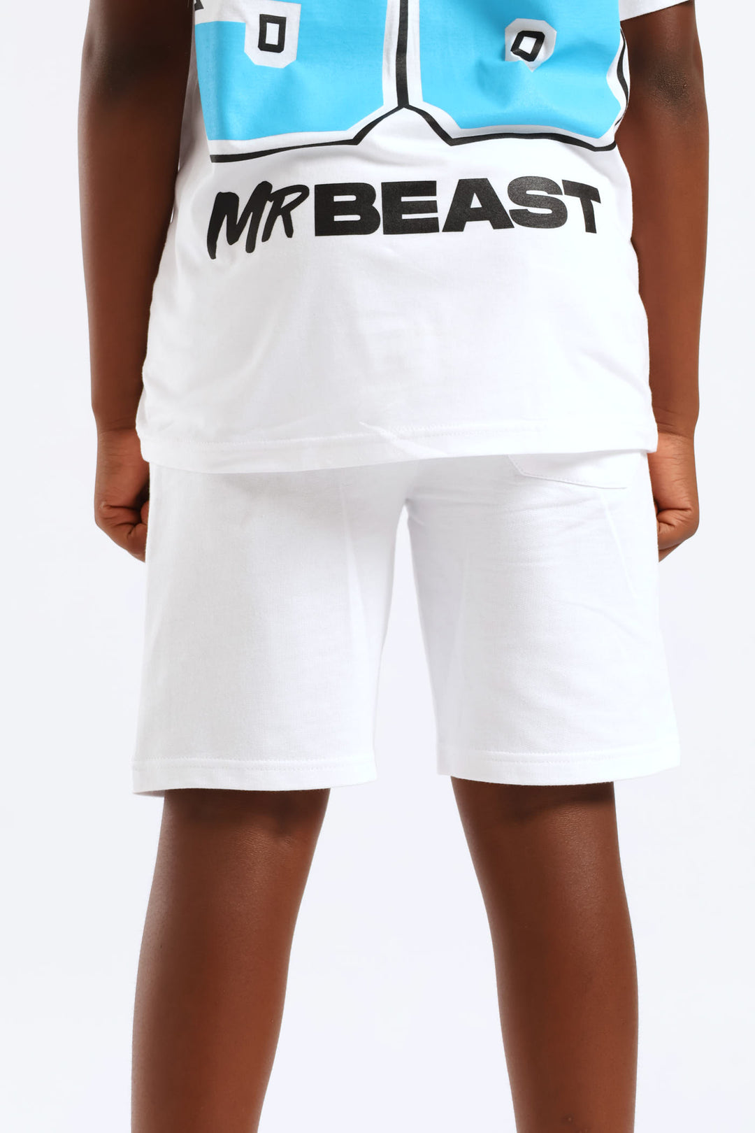 Boys Mr Beast Games Short - White