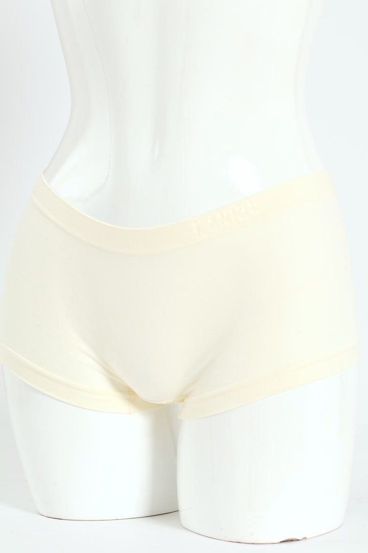 3 Peak Seamless Boyleg Panties - Red/Black/Cream