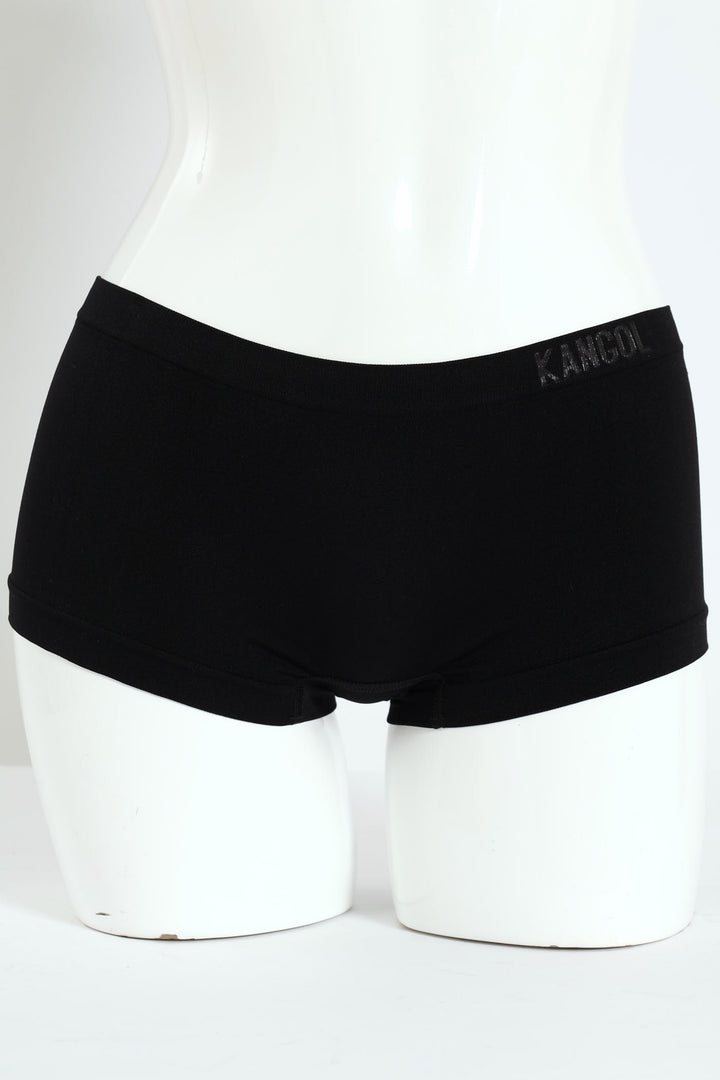 3 Peak Seamless Boyleg Panties - Red/Black/Cream