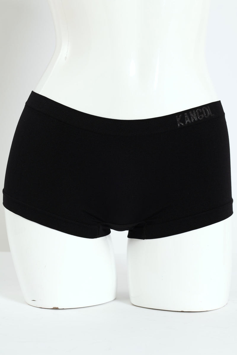 3 Peak Seamless Boyleg Panties - Red/Black/Cream