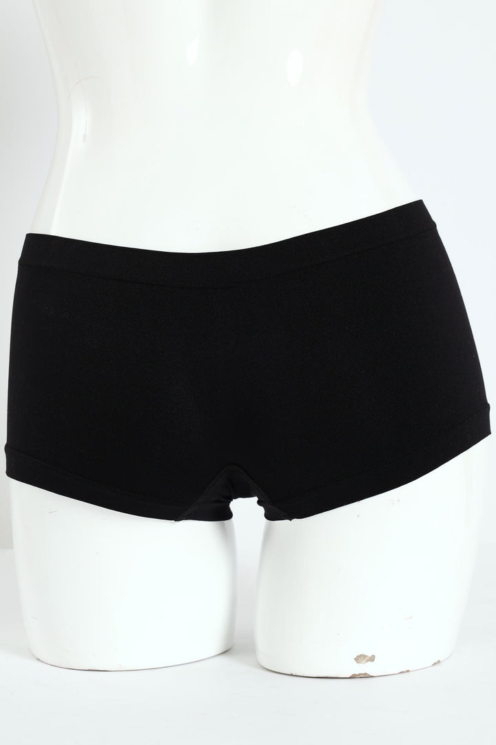 3 Peak Seamless Boyleg Panties - Red/Black/Cream