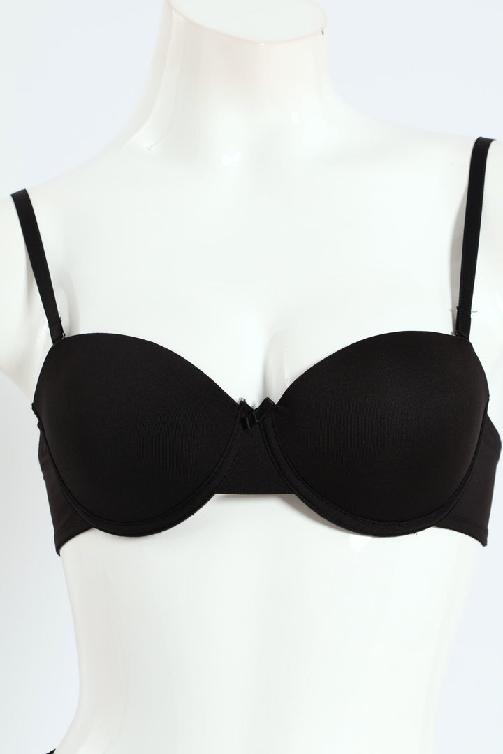 2 Pack Multiway Bra - Wine-Tasting/Black