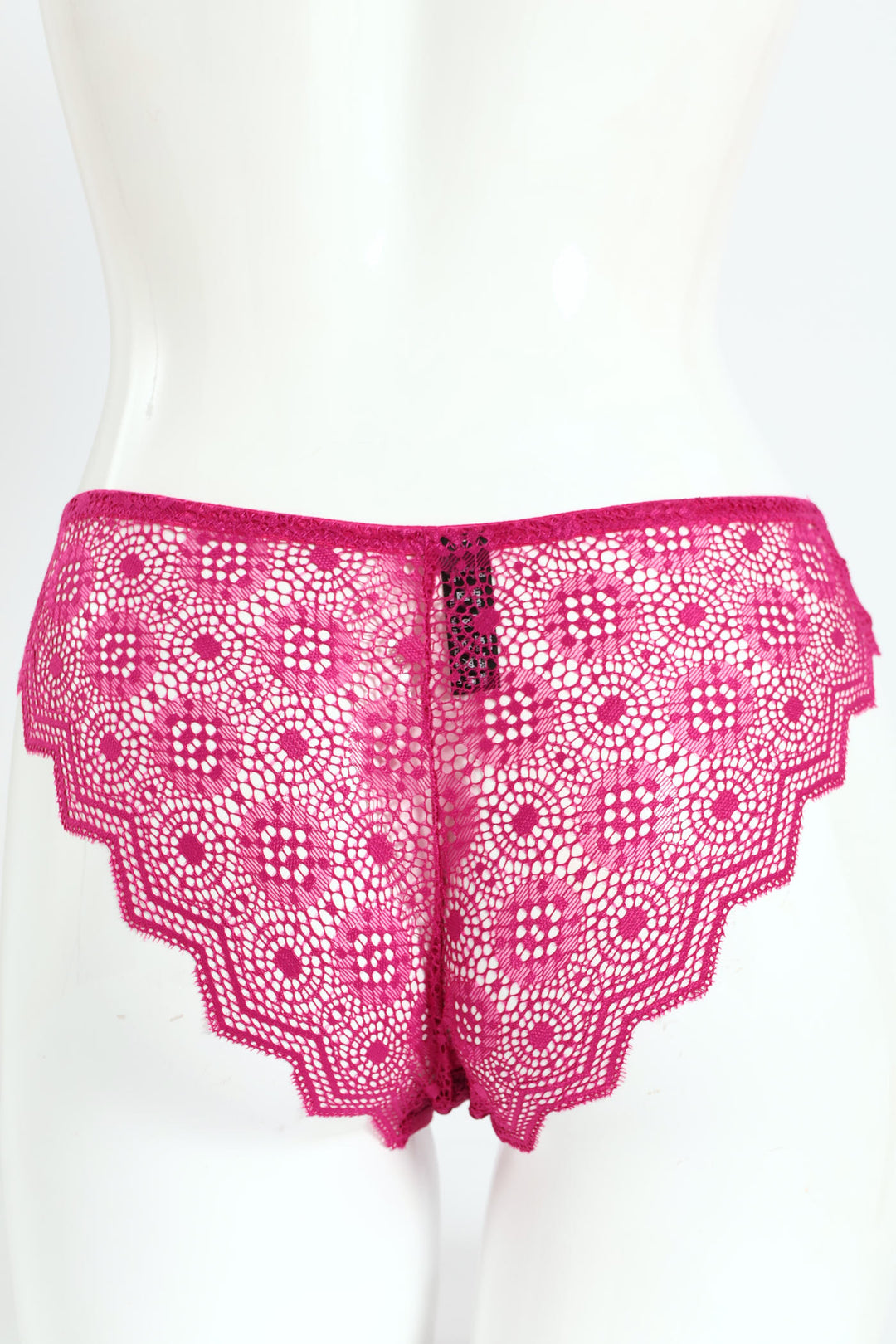 Stappy Lace Brazilian Panty - Fuchsia