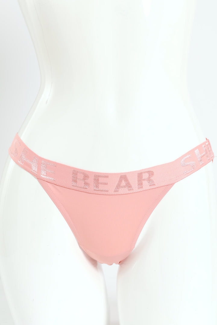 Microfibre Tanga Panties - Pink