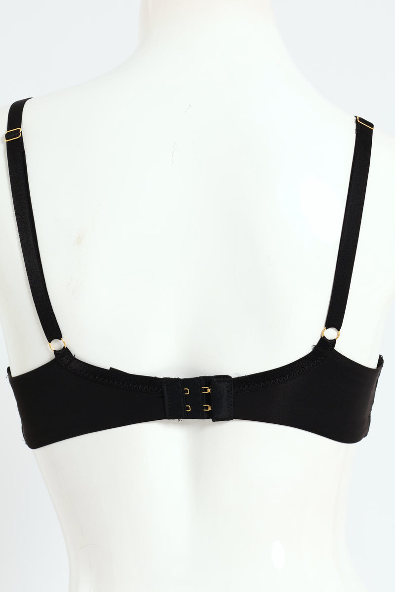 Lace Push Up T-Shirt Bra - Black