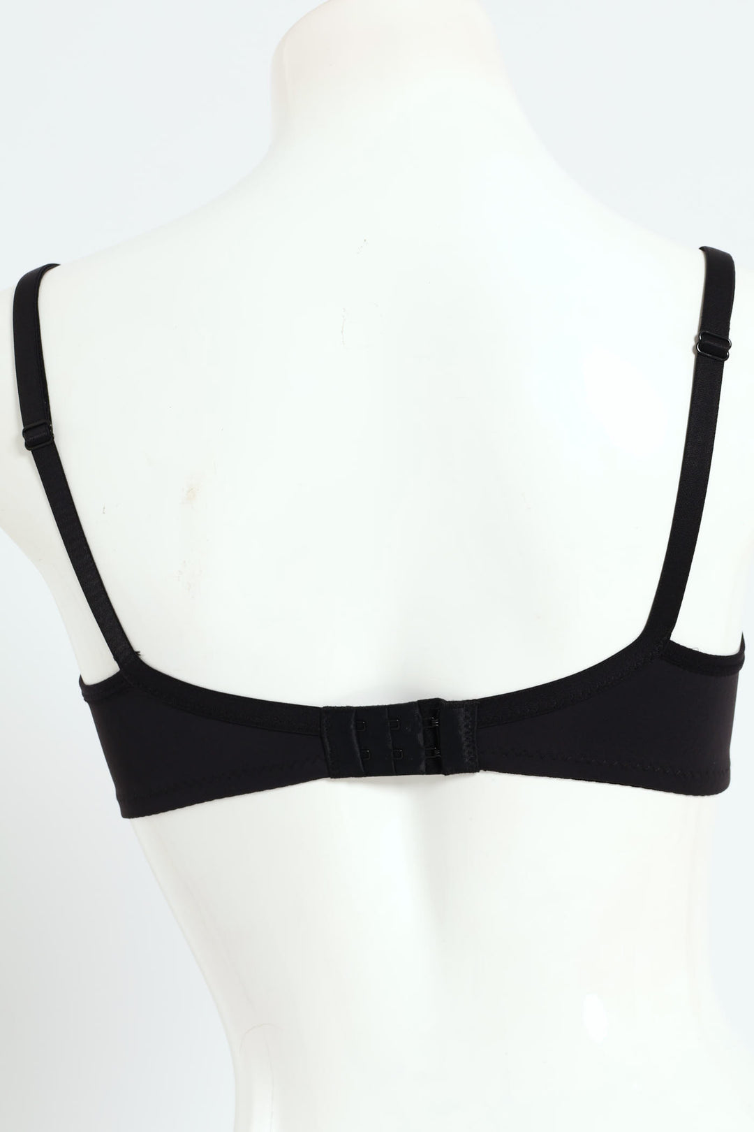 Microfibre & Lace Full Figure Underwire Bra - Black
