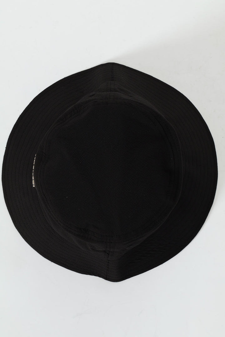 Metallic Charm Bucket Hat - Black