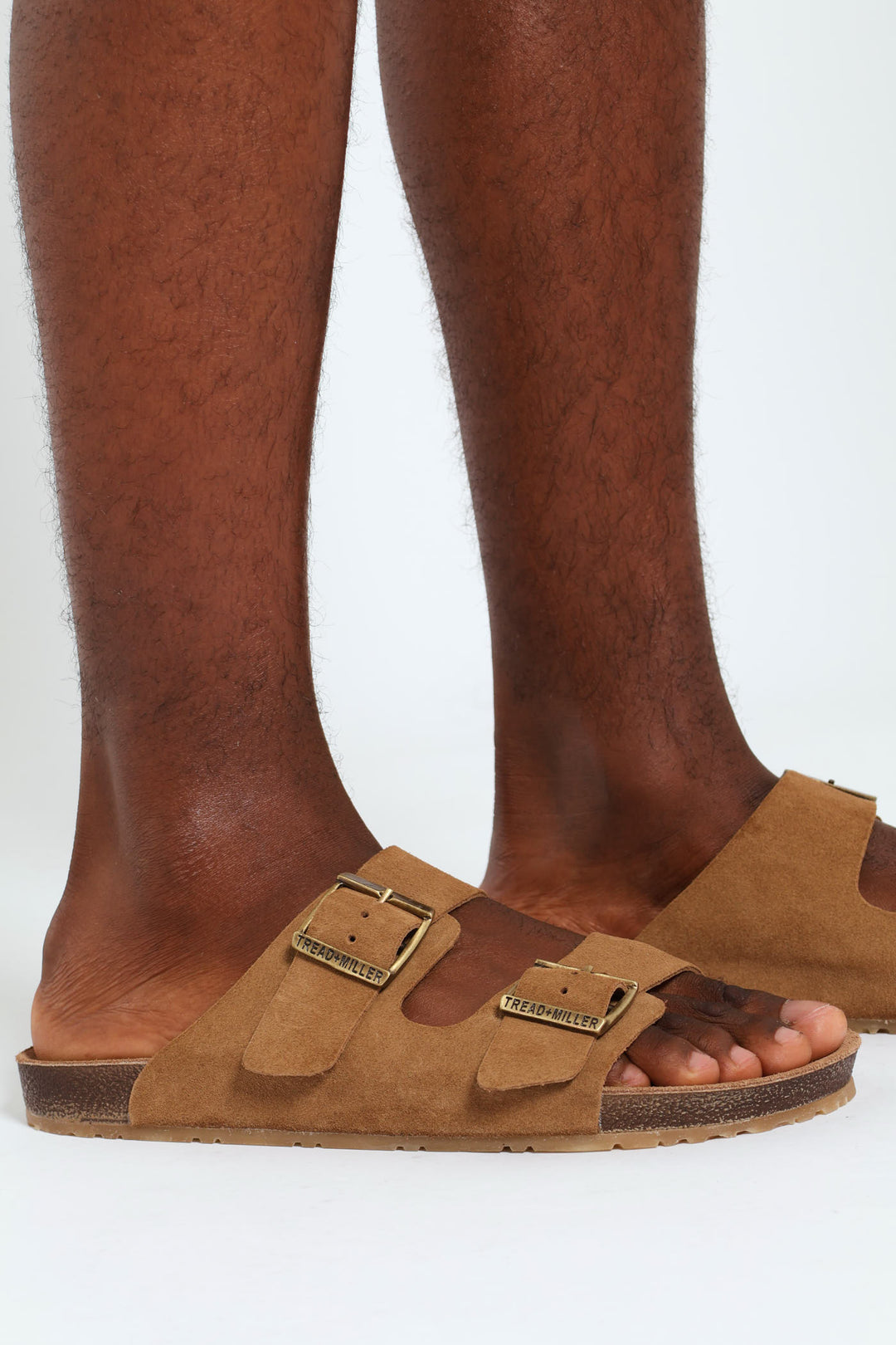 Double Buckle Comfort Sandal - Taupe