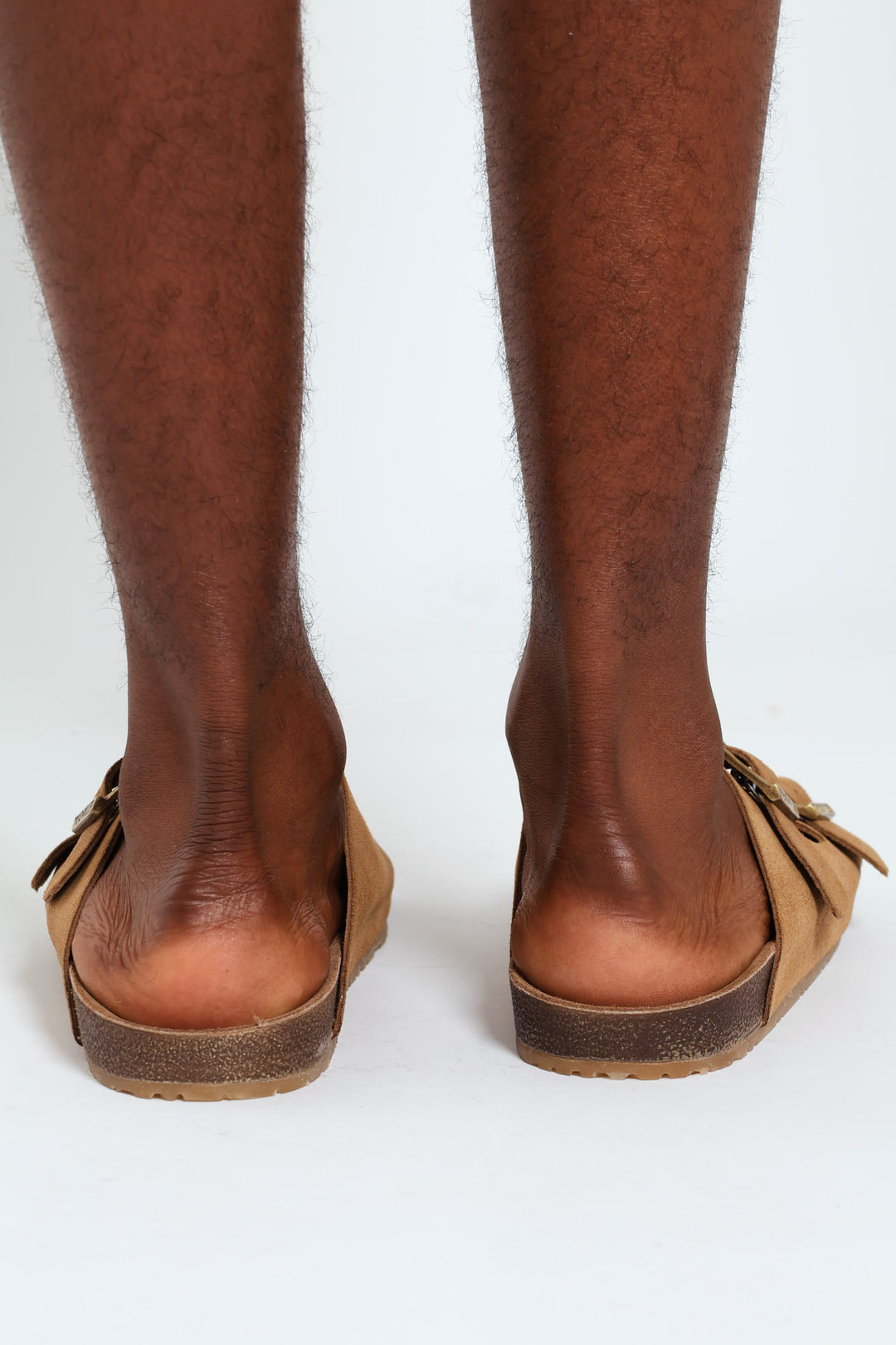 Double Buckle Comfort Sandal - Taupe