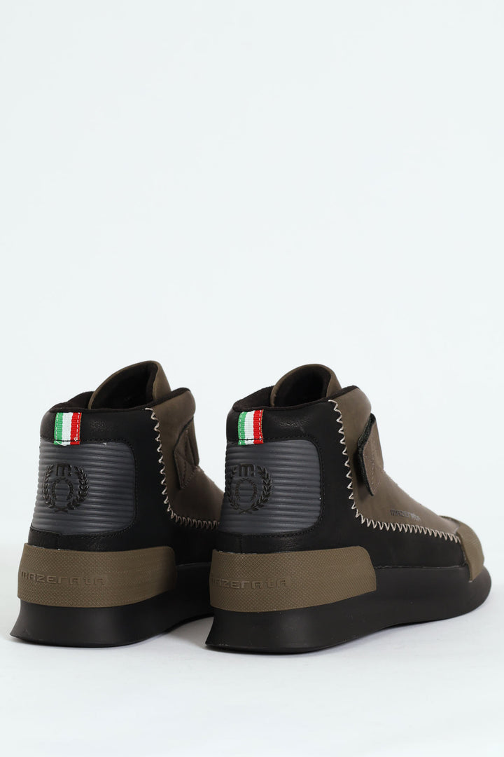 Hightop Sneakers - Olive