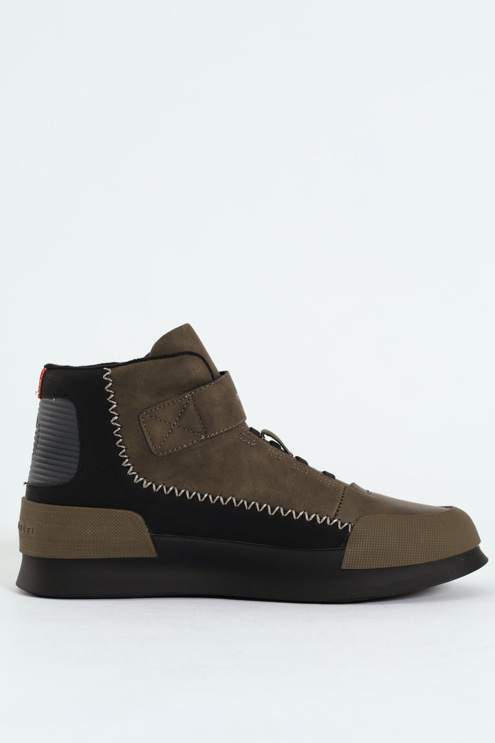 Hightop Sneakers - Olive